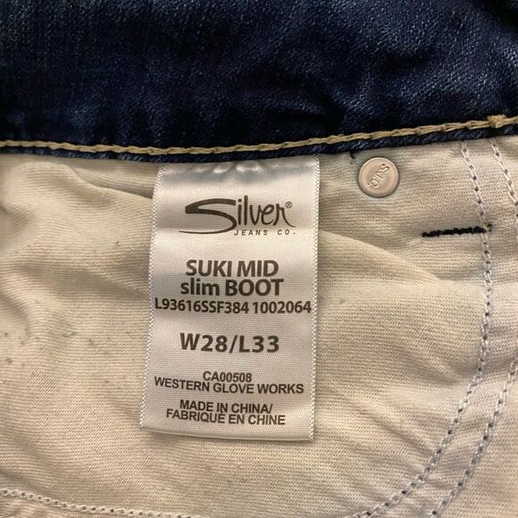 Silver Sudi Mid Slim Boot Jeans - Picture 9 of 9